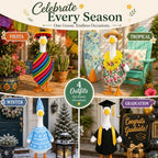 4 Pack Porch Goose Outfits, Seasonal Clothes for 23 Inch Goose Statue - Image 4