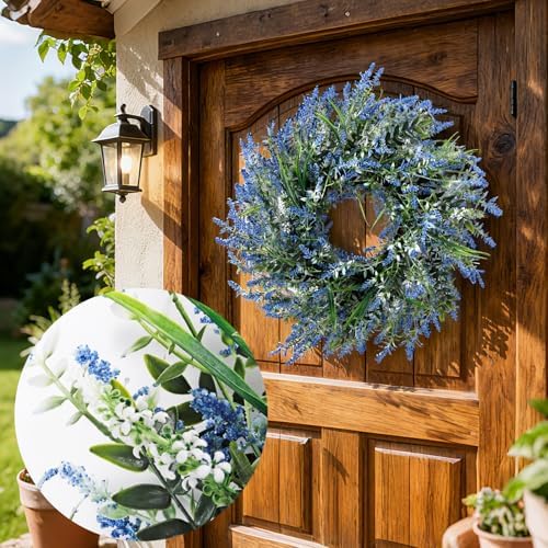 26'' Large Lavender & Eucalyptus Wreath for Front Door - Image 3