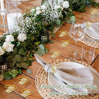 Hotop Gold Napkin Rings Gold Table Decoration, Leaves Napkin Rings,72 Pcs - Image 4