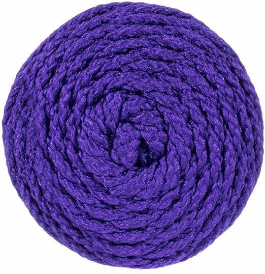 Pepperell Bonnie Braid Macrame Cord | 6mm x 100yd | Purple (Value 2-Pack) | Twisted Polypropylene Cord for DIY Crafts, Plant Hangers, Wall Hangings, Crochet & Macrame | Long-Lasting, Vibrant Color - Image 4