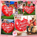 Valentines Inflatables Outdoor Decorations 5FT Long Love Heart Red Sweet Romantic Cute Blow up Yard Decoration LED Lights for Indoor Wedding Holiday Party Garden Lawn Décor - Image 6