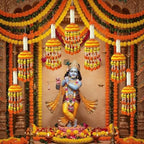 LoveNspire Jumbo Artificial Marigold Flowers Jumbo Jhoomar Indian Themed Party Decorations Wedding Diwali Navratri Puja Decor Day of the Dead Dia De Los Muertos Ofrenda Mexican Fiesta Halloween - Image 6