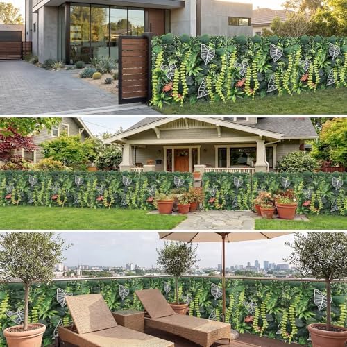 8 Pack 20"x20"Grass Wall Panels-Artificial Boxwood Panels for Greenery Wall Backdrop,UV-Protected Greenery Wall Backdrop Faux Greenery for Indoor Outdoor Decor,Garden Fence,Wedding,Privacy Screen - Image 5