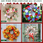 12 Pack Wire Wreath Frames 8 12 16 Inch with Paddle Wire and Tool - Image 6