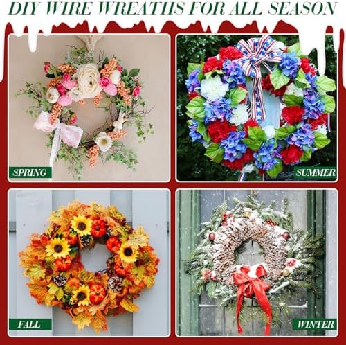 12 Pack Wire Wreath Frames 8 12 16 Inch with Paddle Wire and Tool - Image 6