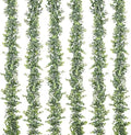 Lvydec 6 Pack Artificial Eucalyptus Garland, Fake Eucalyptus Greenery Garland Wedding Backdrop Arch Wall Decor, 6 Feet/Strand Fake Hanging Plant for Table Festival Party Decoration by Lvydec