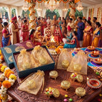Yexiya 48 Pack Golden Indian Return Gift Boxes for Diwali Pooja, Elegant - Image 5