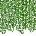 CQURE 120 Pack 840Ft Artificial Ivy Fake Vines,Ivy Garland Greenery Garland Fake Hanging Plants Vines Aesthetic Green Leaves for Bedroom Wedding Party Garden Wall Room Decor by CQURE