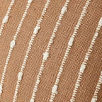 Foindtower Decorative Striped Boucle Throw Pillow Cover 20x20 Rust Tobacco - Image 2