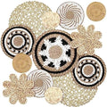 Glenmal 13 Pcs Boho Wall Basket Decor Set Woven Rattan Seagrass,Bohemian by Glenmal