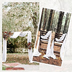 20 Pack White Table Runner 10Ft Cheesecloth Table Runner Boho Gauze Table Runners Romantic Long Sheer Fabric Cheese Cloth Table Runners for Wedding Party Bridal Shower(White) - Image 6