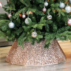 HarcoHome Dazzling Christmas Tree Collar, 26" D Foldable Sequin Christmas Tree Skirt, Handmade Xmas Tree Stand Base Cover for Christmas Tree Decoration (Rose Gold, Diamond) by HarcoHome