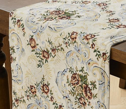 WARM HOME DESIGNS Luxury 96 Inch Floral Table Runner. Dia Roses 96 - Image 3