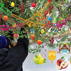 Thiccywoov 102 Pcs Happy Sukkot Party Decor Set, Hanging Ornaments - Image 5