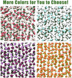 BLEUM CADE 12Pcs 16.4Ft Fake Flower Garland Artificial Rose Vines - Image 7