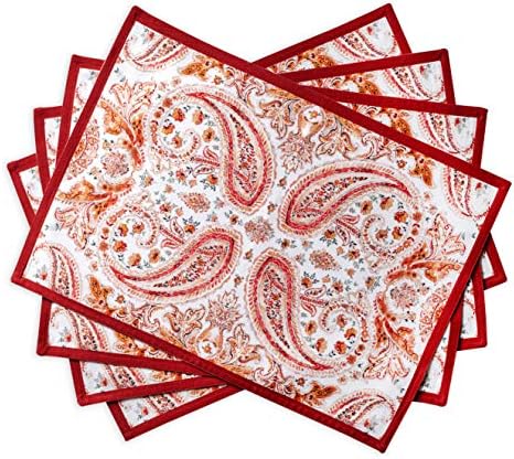 Maison d' Hermine Placemats Set of 4 Reusable 100% Cotton (13"x19") by MaisondHermine