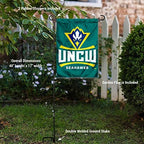 North Carolina Wilmington Seahawks Garden Flag with Stand Holder - Image 3
