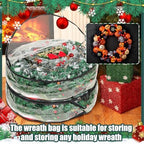 Shappy 10 Pcs 36 Inch Clear Wreath Storage Bags PVC Waterproof, Black - Image 6