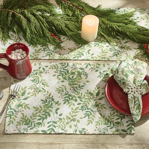 Park Designs Snowflakes and Berries Table Runner 13" x 54" - Image 2