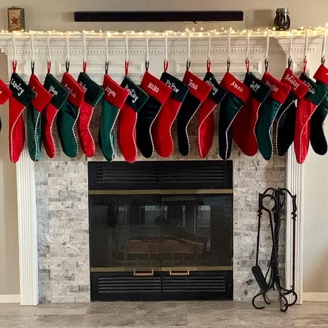 Lulu Decor,100% Cast Iron 8" Antique White Branch Mantel Stocking Holders with Rubber Base for Better Grip, can Hold Upto 9 lbs, Natural Beautiful Shape, Simple Sophisticated Design (3 Pcs) - Image 6