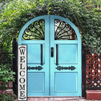 48x8 Inch Rustic Farmhouse Large Vertical Welcome Sign for Front Porch - Wood Plank Set, Simple Style, Indoor & Outdoor Ready - Image 6