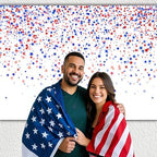 4th of July Backdrops for Photography Independence Day Background 12x10 FT Patriotic Theme Party Decor USA Patriotic National Veterans Memorial Day Holiday Photo Props - Image 2