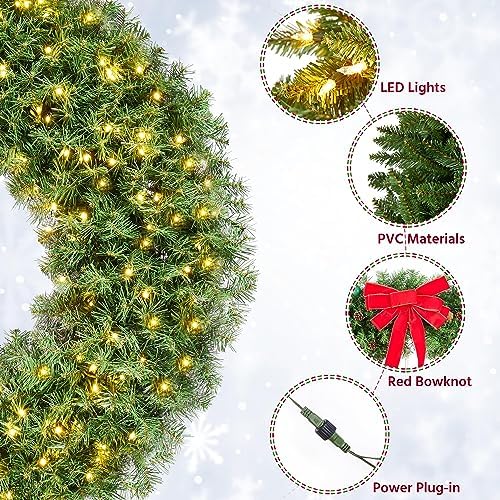 Yaheetech 48in Large Artificial Christmas Wreath - Image 4
