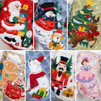 BHD BEAUTY Christmas Stocking Fluffy Semi 3D Soft Faux Fur for Family Decorations Hanging Ornament for Xmas Holiday Party 7 Pack - Image 6