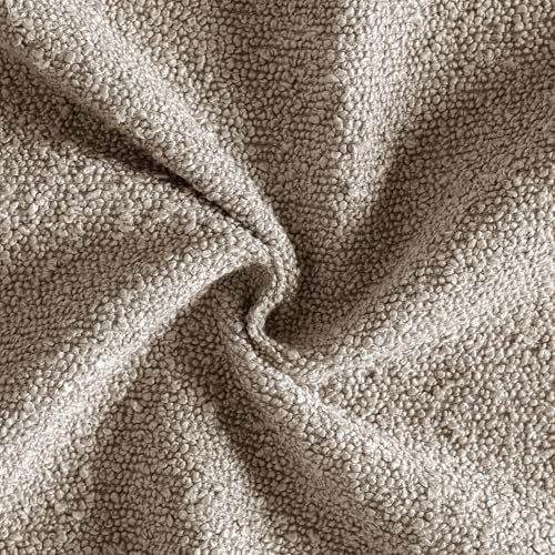 MIULEE 18x18 Decorative Boucle Couch Pillow Covers Light Taupe - Image 2