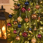 Valery Madelyn 100ct Christmas Tree Decorations Variety Ball Ornaments Set - Image 2