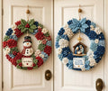 3D Fabric Poke Wreath DIY Kit for Adults Christmas Holiday Decor，2PCS L by Unknown