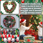 Shappy 6 Pcs Clear Christmas Wreath Container 24 Inches Xmas Storage Bag - Image 6