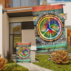 FLAGWIX Peace Sign Hippie Flags, Peace Flag, House Flag (29.5'' x 39.5'') - Image 4