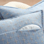 ZWJD Pillow Covers 24x24 Set of 2 Soft Polyester Textured Pillow Covers with Stylish Flange Edge Cozy Farmhouse Throw Pillows for Couch Bed Sofa Living Room - Image 3