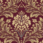 Loom and Mill Luxury Jacquard Damask Table Runner 13x72 inch, Burgundy Red - Image 6