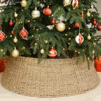 Rocinha 32 in Large Rattan Christmas Tree Collar Basket Base Handcrafted by Rocinha
