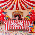 Frienda 6ft Popcorn Tablecloth Popcorn Stretch Table Cover Concession Stand - Image 2