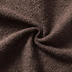 MIULEE 22x22 Decorative Euro Sham Boucle Couch Pillow Covers Cocoa Brown - Image 2