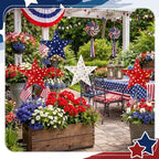 Pickmesh 6 Pcs 12" H Valentine Heart Metal Yard Stakes Vintage Garden - Image 5
