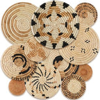 Tatuo 11 Pcs Boho Wall Basket Decor Woven Wall Hanging Art, Artistic by Tatuo