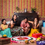 12 Pcs 4 ft Diwali Marigold Garland Decorations Indian Artificial Flowers - Image 4