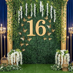 Zeyune 24 Pcs Wisteria Artificial Flowers Garland Includes 6.8 ft Artificial Wisteria Hanging Flowers 3.6 ft Fake Vines Green Pothos Leaves for Garden Outdoor Wedding Arch Decoration (White) - Image 6