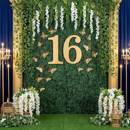 Zeyune 24 Pcs Wisteria Artificial Flowers Garland Includes 6.8 ft Artificial Wisteria Hanging Flowers 3.6 ft Fake Vines Green Pothos Leaves for Garden Outdoor Wedding Arch Decoration (White) - Image 6