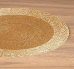 Lightnpro Handmade Beaded Placemats Set of 4 – 13 Inch Round Gold Charger Mats | Handcrafted Artisan Table Accessories, Elegant Farmhouse Dining Table Décor for Weddings, Holidays & Celebrations - Image 4