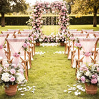 Auihiay 104PCS Pink Roses, Realistic Silk Velvet Pink Artificial Flowers - Image 6