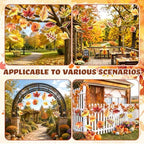 RattanView 12 Pcs Large Outdoor Fall Thanksgiving Maple Leaf Hanging Decor - Image 5