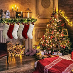 Fesciory Christmas Stockings 6 Pack, 18 Inch Large Cable Knit Xmas Decor - Image 2