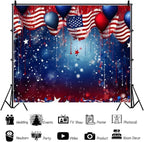 Patriotic 4th of July Backdrop Decorations American Flag 10x7ft - Image 3