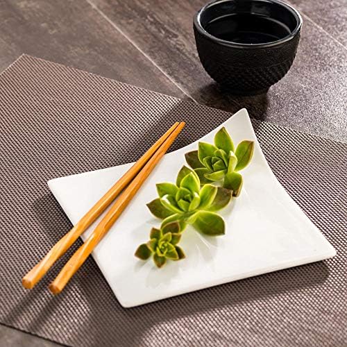 Restaurantware Slate Vinyl Woven Placemat, 16 x 12 in, 6 Pack - Image 3