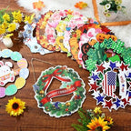 Geelin 12 Pcs Easter Seasonal Sign 12 Inch Hello Spring Door Decoration Rabbit Wood Wreath Holiday Wall Hanging Art for Easter 4th July Summer Outdoor Decor - Image 2